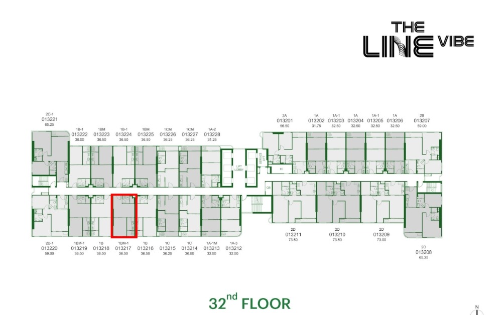 Sale DownCondoLadprao, Central Ladprao : Selling down payment for The Line Vibe project, divine view room, not blocked, beautiful city view, selling very cheap (plus just from the contract page 50,000 only)