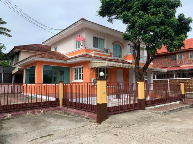 For SaleHouseSamut Prakan,Samrong : 102 sq m 4n3n 2-story detached house, Chaiyaphruek, Theparak, Soi Thanasit.