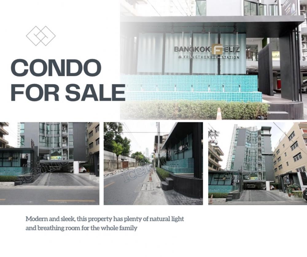 For SaleCondoWongwianyai, Charoennakor : Condo for sale Bangkok feliz@Krung Thonburi Station :: 2 bedrooms, 2 bathrooms