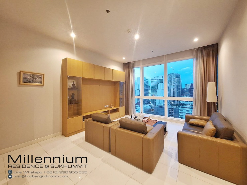 For SaleCondoSukhumvit, Asoke, Thonglor : For Sale Luxury Condo Fully furnished 90 Sq.m Millennium Residence