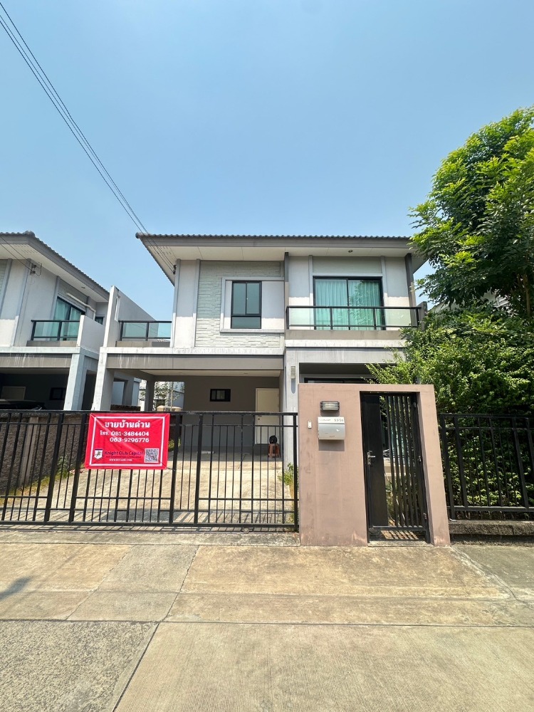 For SaleHousePathum Thani,Rangsit, Thammasat : Sold as is, semi-detached house, The Plant Village, Rangsit Khlong 4-Wongwaen.