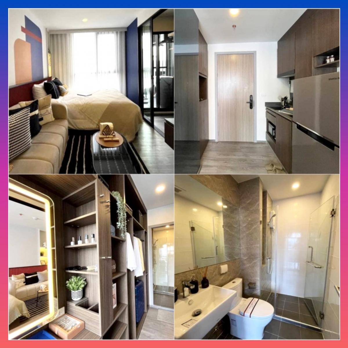 For RentCondoLadprao101, Happy Land, The Mall Bang Kapi : The Origin Lat Phrao Bang Kapi Condo for rent near Vejthani Hospital, The Mall Bang Kapi, Khlong Chan.