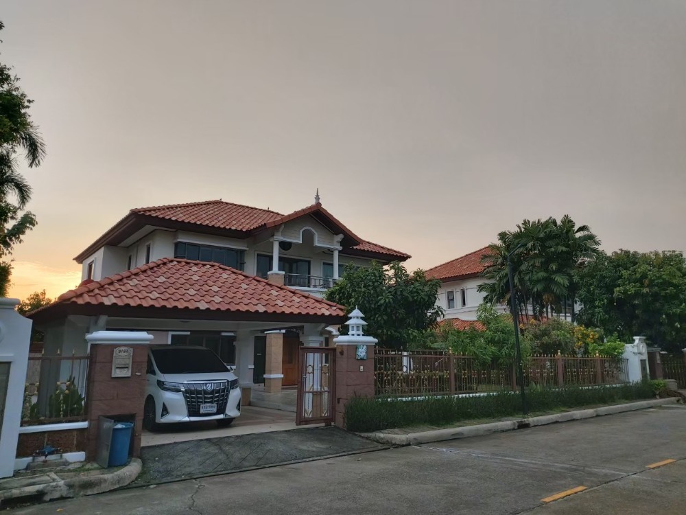 For RentHouseLadkrabang, Suwannaphum Airport : Single house for rent, 118 sq m, Supalai Suvarnabhumi Village, on the main road 🔥 Near Suvarnabhumi Airport 🔥.