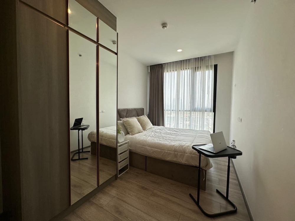 For RentCondoBangna, Bearing, Lasalle : 🛟Condo for rent Knightbridge Collage Sukhumvit 107 near BTS Bearing, beautiful room, size 30 sq m, fully furnished, only 13500-