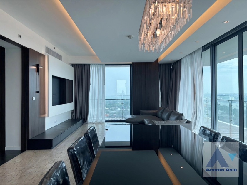 ให้เช่าคอนโดพระราม 3 สาธุประดิษฐ์ : Big Balcony | 3 Bedrooms Condominium for Rent in Sathorn, Bangkok near BRT Wat Dan at The Pano (AA41364)