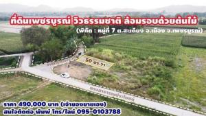 For SaleLandPhetchabun : (Call 095 0103788) Empty land, already filled in, in the city, Village No. 7, Sadiang Subdistrict, Mueang District, Phetchabun Province, 5 minutes to the market, natural view, surrounded by trees, good location, near community areas. Suitable for building