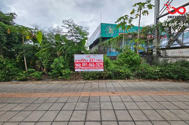 For SaleLandLadkrabang, Suwannaphum Airport : Empty land for sale, 391 square meters, Chalong Krung Road, Chalong Krung Soi 12.