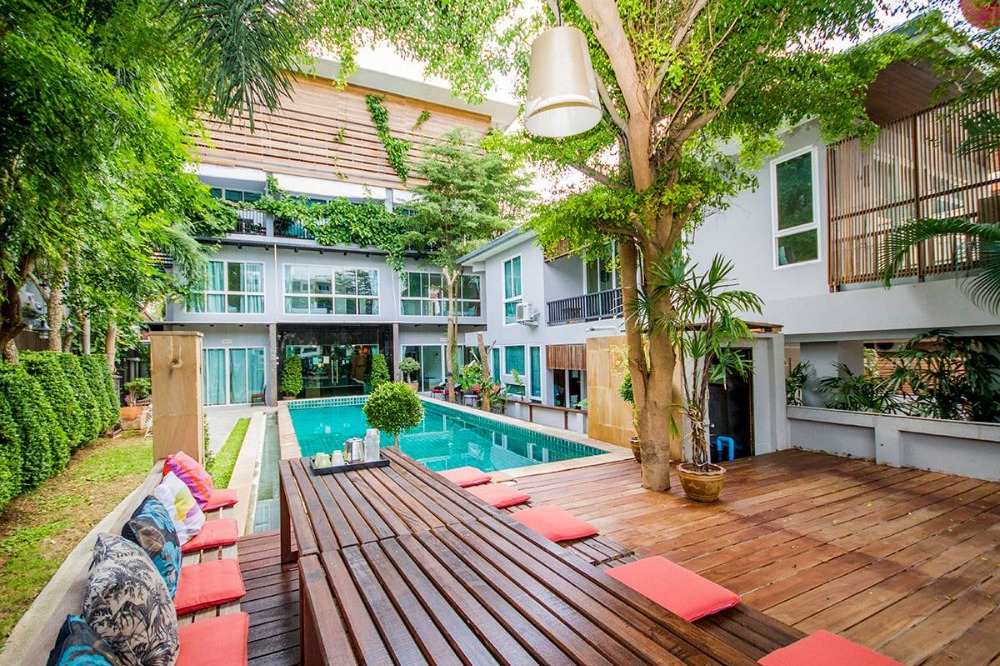 For SaleHousePattaya, Bangsaen, Chonburi : Ideal Pool villas for daily rent(Airbnb) in golden location for sale