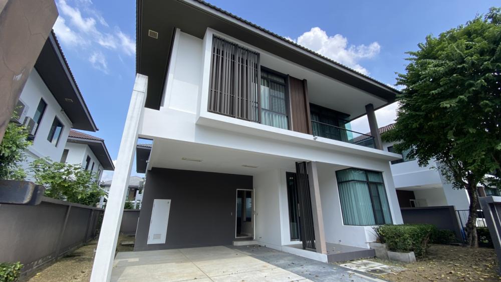 For SaleHouseRama5, Ratchapruek, Bangkruai : 2-story detached house for sale, Manthana Village, Chaengwattana - Ratchaphruek, 3 bedrooms on land 58 sq m, 3 bedrooms, 3 bathrooms.