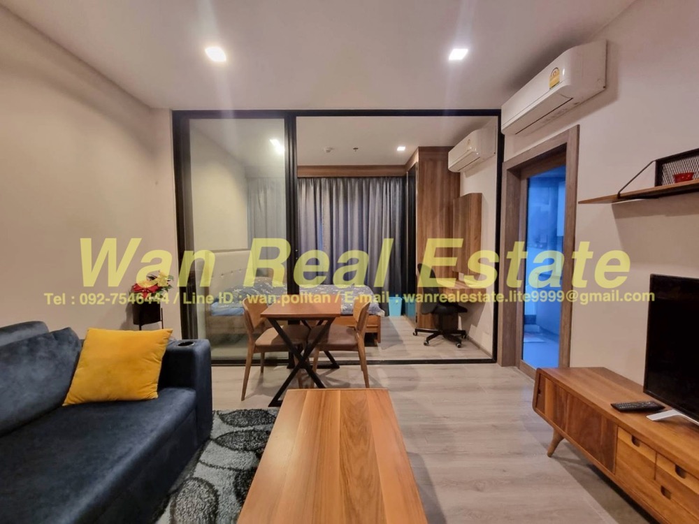 For RentCondoRattanathibet, Sanambinna : For rent Politan Rive, 47th floor, size 31 sq m, river view, Phra Nang Klao Bridge