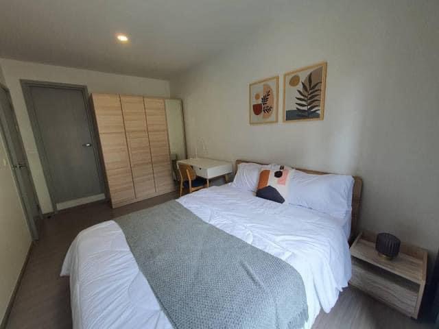 For RentCondoOnnut, Udomsuk : Available, ready to move in, Aspire Sukhumvit-On Nut, 36 sq m, 1 bedroom, 1 living room, 1 dining room, 1 bathroom, 1 built-in kitchen, separate kitchen with glass partition, beautiful room.