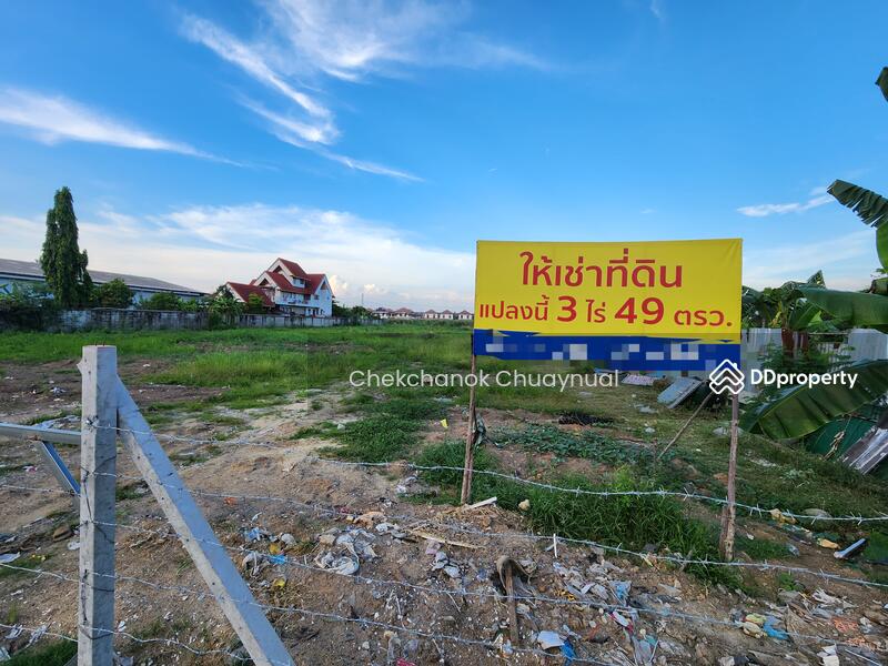 For RentLandNonthaburi, Bang Yai, Bangbuathong : Land for rent, 3 rai, already filled, next to the main road, Sai Noi Road, Bang Bua Thong District, 60k/rai.