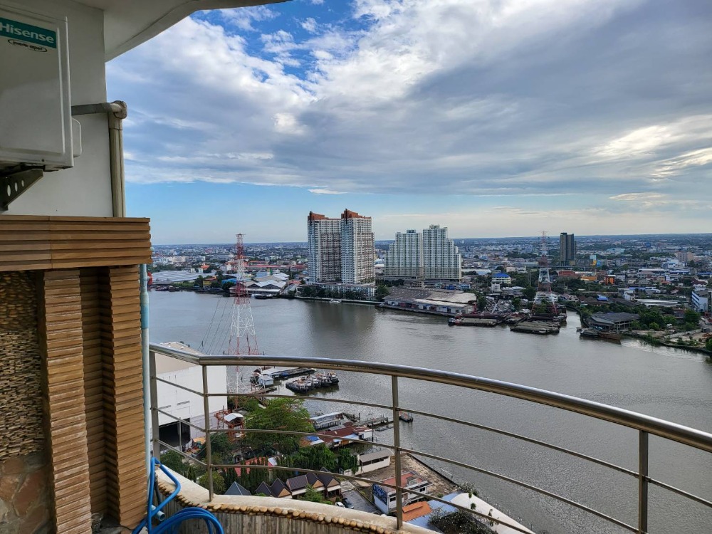 For SaleCondoRama3 (Riverside),Satupadit : River view condo in Rama 3  Supalai Casa Riva Fronte