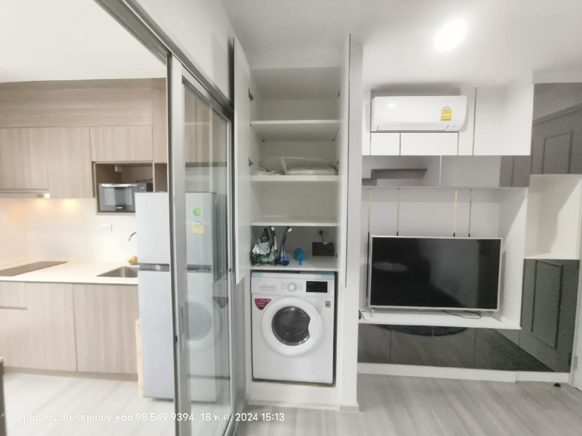 For RentCondoPinklao, Charansanitwong : The Parkland Charan - Pinklao Condo for sale : 1 bedroom for 30 sqm. modern luxury decoration on 9th floor. B building With closed kitchen , fully furnished and electrical appliances.Next to MRT Bangyikhan​. Rental only for 14,000 / month