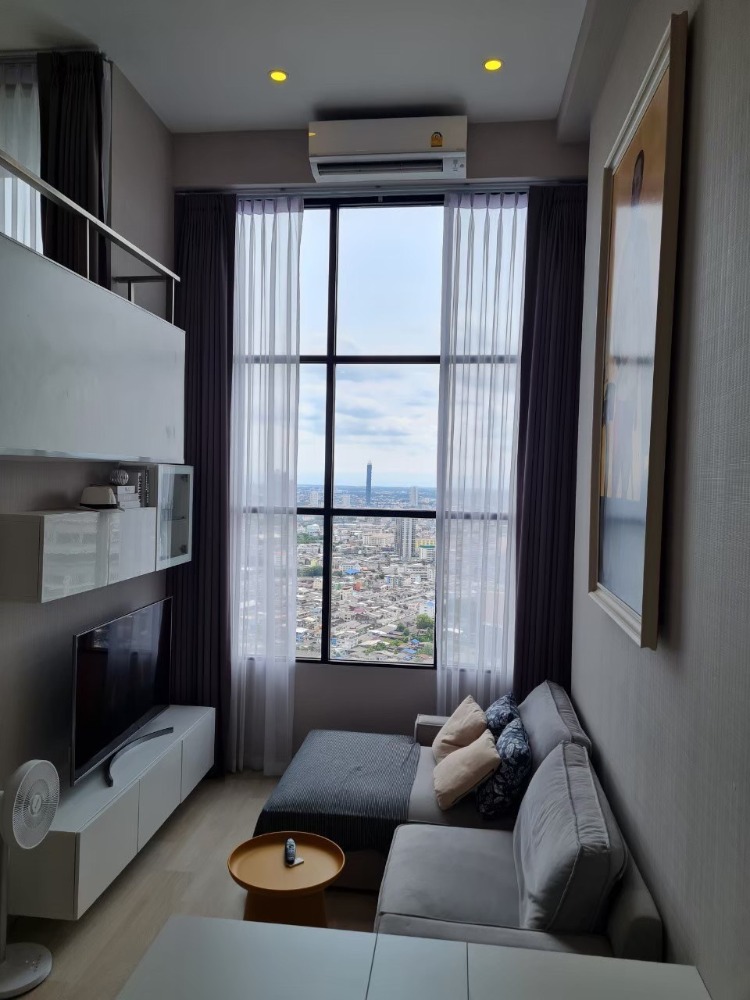 For RentCondoSathorn, Narathiwat : Duplex for rent, high floor, beautiful view, , fully furnished. Ready to move in at Knightsbridge Prime Sathorn.