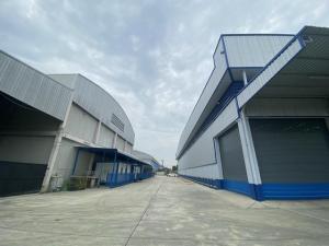 For RentWarehousePathum Thani,Rangsit, Thammasat : New warehouse for rent with office, 400 - 600 sq m, Pathum Thani, Khlong Luang area, near Thai Market.