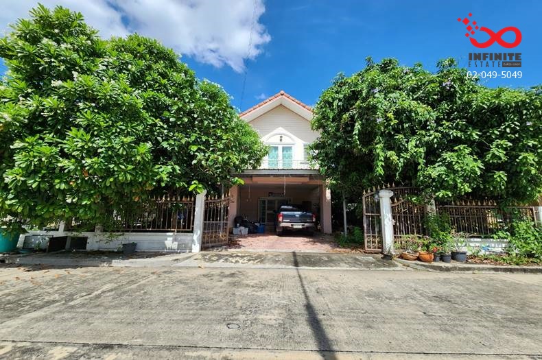 For SaleHousePathum Thani,Rangsit, Thammasat : 2-story detached house for sale, Baan Sathaporn, Rangsit-Nakhon Nayok Road.