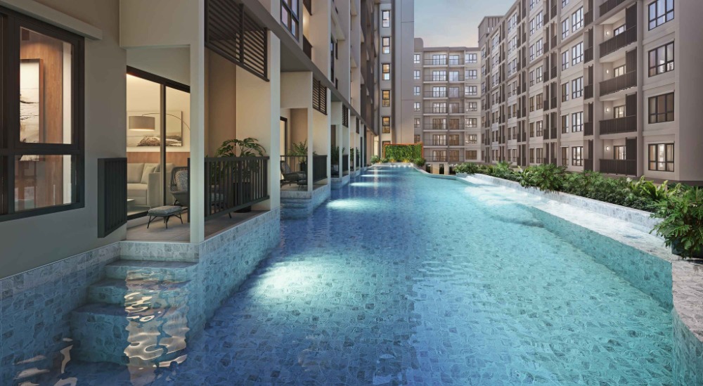 Sale DownCondoPattanakan, Srinakarin : The owner sells down payment Supalai Sense, Pool Access room, Building A, position in the middle.