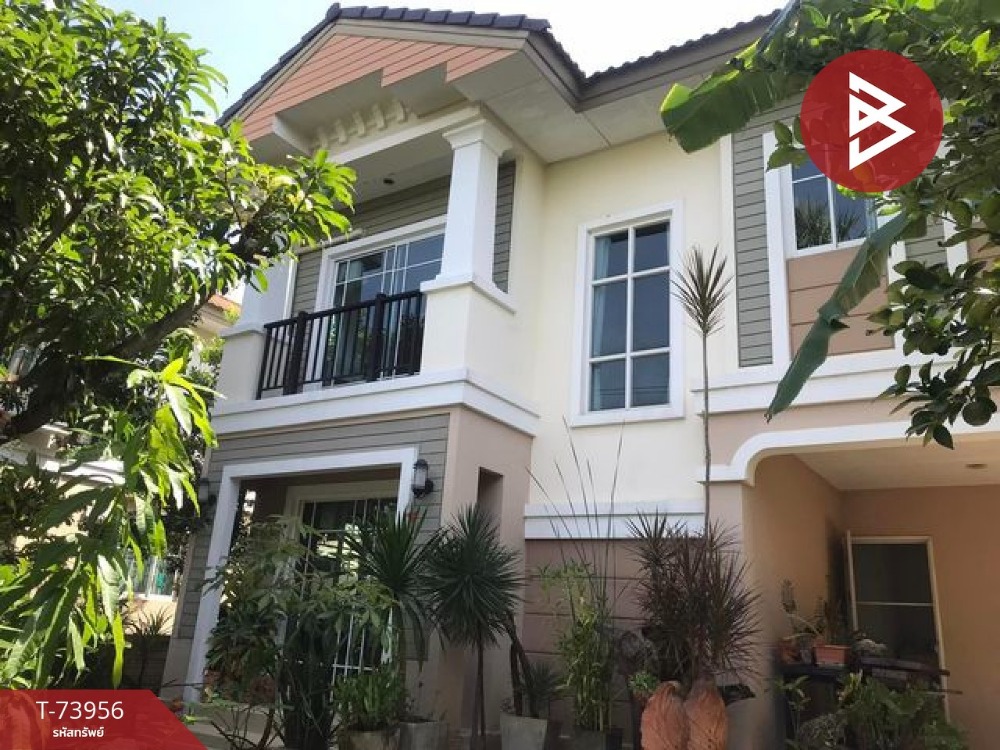 For SaleHouseLadkrabang, Suwannaphum Airport : Single house for sale Passorn Village 21, Rama 9 - Wongwaen, Lat Krabang, Bangkok