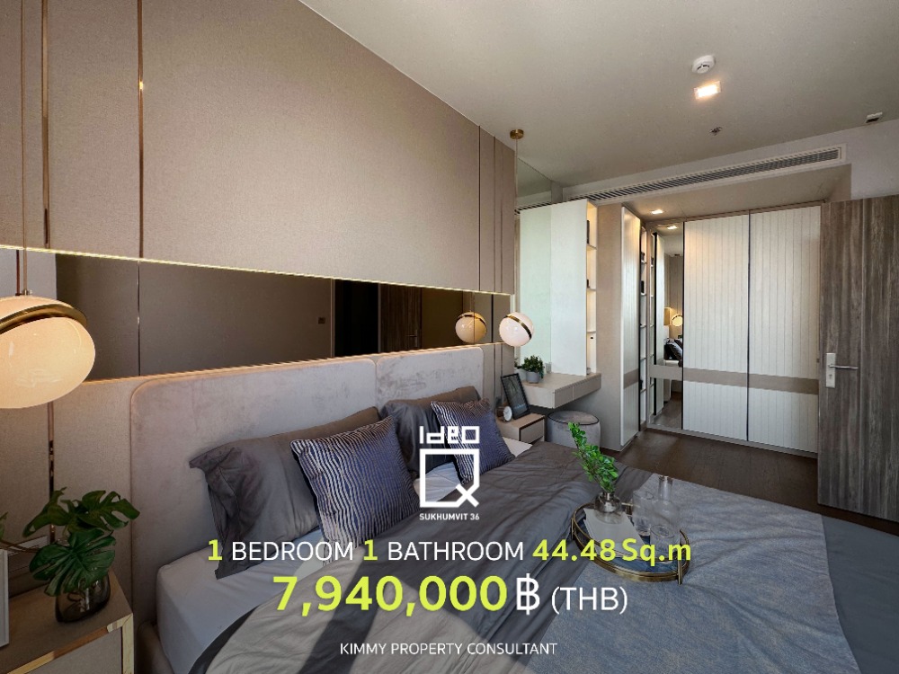 For SaleCondoSukhumvit, Asoke, Thonglor : Ideo Q Sukhumvit 36 ​​- One Bed, latest updated promotional price from Ananda, beautiful room location. Open view, no blocks. Interested in visiting the project, contact 093-962-5994 (Kim)