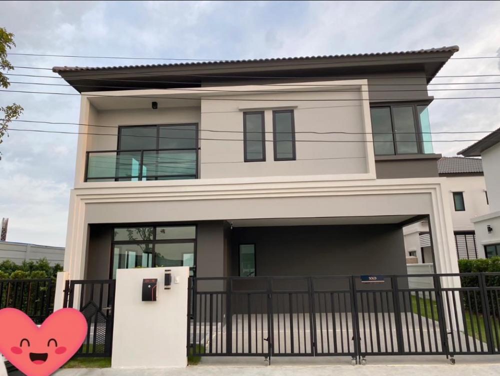 For RentHouseNawamin, Ramindra : For sale-rent single house 🔥Grand Britania🔥Wongwaen-Ramindra🔥 2 floors 🔥 52.2 sq m🔥4 bedrooms, 3 bathrooms🔥(corner house)🔥fully furnished🔥 R2411-01