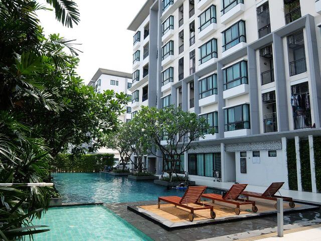 For SaleCondoOnnut, Udomsuk : Condo in the heart of Ekamai, newly renovated room. Open view, beautiful, nice to live in ✨D65 Condominium✨1 bedroom, 1 bathroom, size 52.07 sq m, near BTS Ekkamai Tel.0982645161