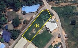 For SaleLandRayong : Empty land for sale, 1 rai, corner plot, near Eastern Seaboard Industrial Estate, Road 3013, Pluak Daeng, Rayong.