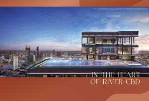 Sale DownCondoWongwianyai, Charoennakor : SUPERRARE ICONSIAM RIVERSIDE VIEW VERTIPLEX Rhythm Iconic TOP5 Floor, two-story 2 bedroom with restroom upstairs