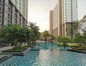 For SaleCondoBangna, Bearing, Lasalle : Condo for sale: The Parkland Srinakarin Lakeside, size 36.32 sq m, 1 bedroom, 1 bathroom, ready to move in, Building 1, 19th floor, city side, beautiful view (top floor)