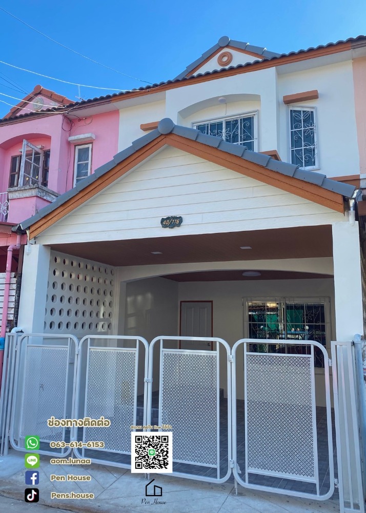 For SaleTownhouseNawamin, Ramindra : Townhouse for sale, 2 floors, 3 bedrooms, KC Village, Ramintra 8, near the expressway, newly renovated, ready to move in.