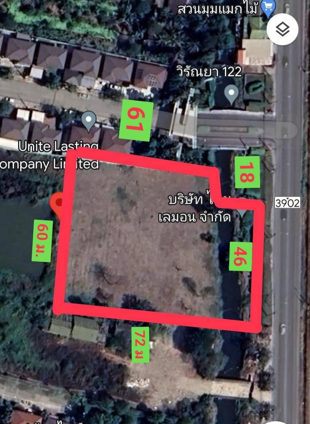 For SaleLandLadkrabang, Suwannaphum Airport : Land for sale on Kanchanaphisek Road, Dokmai Subdistrict, Prawet District, Bangkok