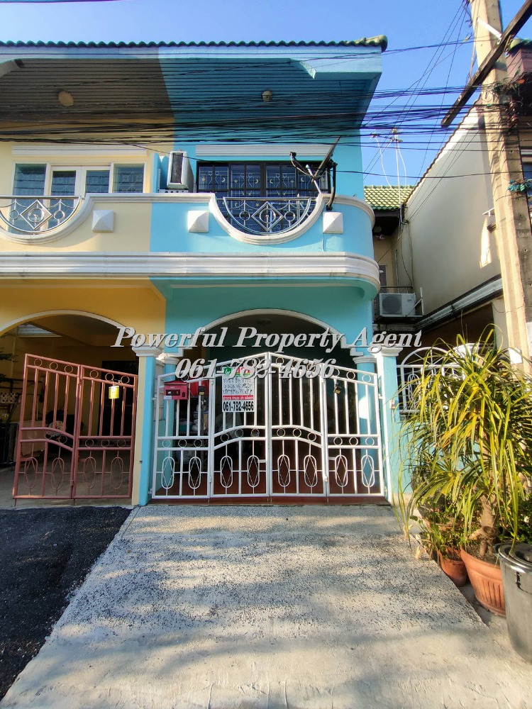 For SaleTownhouseMin Buri, Romklao : Urgent sale, 2-story townhouse, Rungkit Ville Village, Nimitmai 13, Khlong Sam Wa, Bangkok.