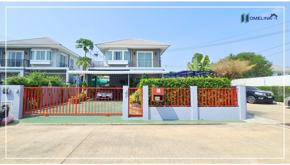 For SaleHouseSamut Prakan,Samrong : Single detached house for sale, corner house, Chuan Chuen Prime, Bangna Km. 29, size 67 sq m, with garden pavilion.