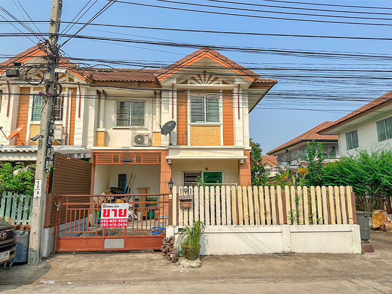 For SaleTownhouseRathburana, Suksawat : Corner townhome for sale, Pruksa Ville 17, Phutthabucha 36, ​​price 2.59 million.