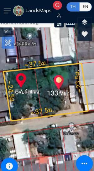 For SaleLandChokchai 4, Ladprao 71, Ladprao 48, : Land for sale, Soi Lat Phrao 41, Intersection 17, area 221.1 sq m. Price 30,954,000 baht.