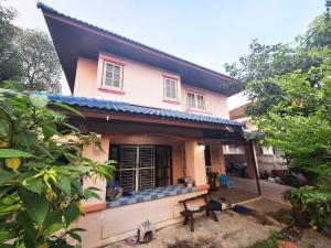 For SaleHousePhutthamonthon, Salaya : Single house for sale, size 79 sq w., Patchara Ville Village 2, Phutthamonthon Sai 4 Road, Soi Krathum Lom 27.