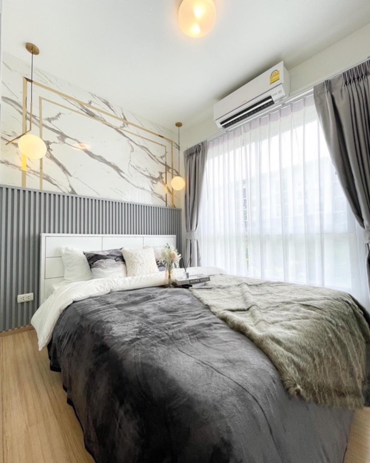 For SaleCondoNonthaburi, Bang Yai, Bangbuathong : 🔥Condo for sale, plum condo Bang Yai station, 4th floor, newly decorated throughout the room with electrical appliances.