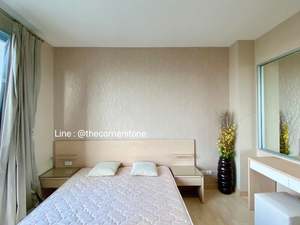 For RentCondoRatchadapisek, Huaikwang, Suttisan : Good price, available for rent, 1 bedroom, 1 bathroom, 46 sq m., garden view room, next to MRT Ratchadaphisek.