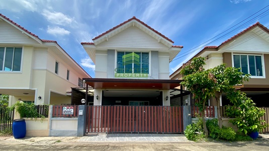 For SaleHouseRama5, Ratchapruek, Bangkruai : Prathana Pavilion Village Rama 5 - Nakhon In BAAN PRATHANA PAVILLION Urgent sale, 2-story detached house, area 41.40 sq m, good location, beautiful, ready to move in.