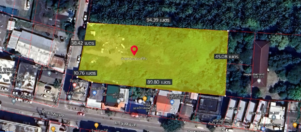 For SaleLandBang kae, Phetkasem : Potential location, good price! Empty land already filled, Soi Bang Waek 120, can enter and exit in many ways