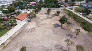 For SaleLandPattaya, Bangsaen, Chonburi : Empty land for sale in Bang Lamung, Pattaya, Sukhumvit, only 800 meters, beautiful land next to the road.