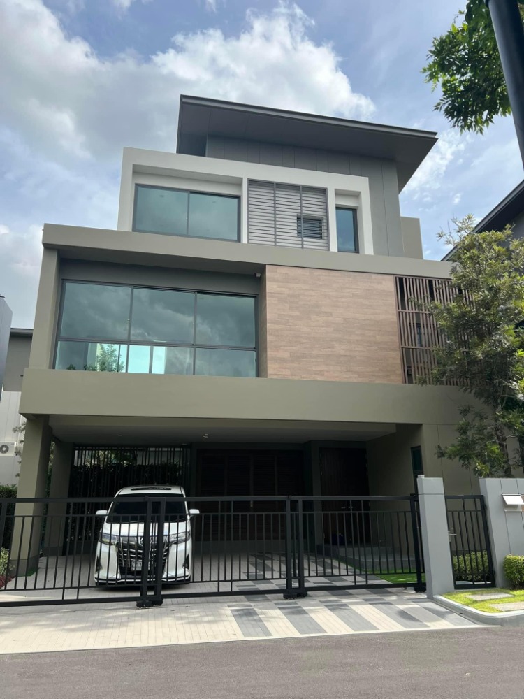 For SaleHouseRama5, Ratchapruek, Bangkruai : ● Unfurnished ● 3 storey 76.10 sq.w. | 4 Beds, 3 parking | Near Central Westville 5 mins., MRT Tiwanon Intersection 8 mins.