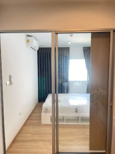 For RentCondoLadkrabang, Suwannaphum Airport : New condo for rent, Senakit Chalong Krung, Lat Krabang, Building A, 7th floor, open view, size 26.00 sq m.