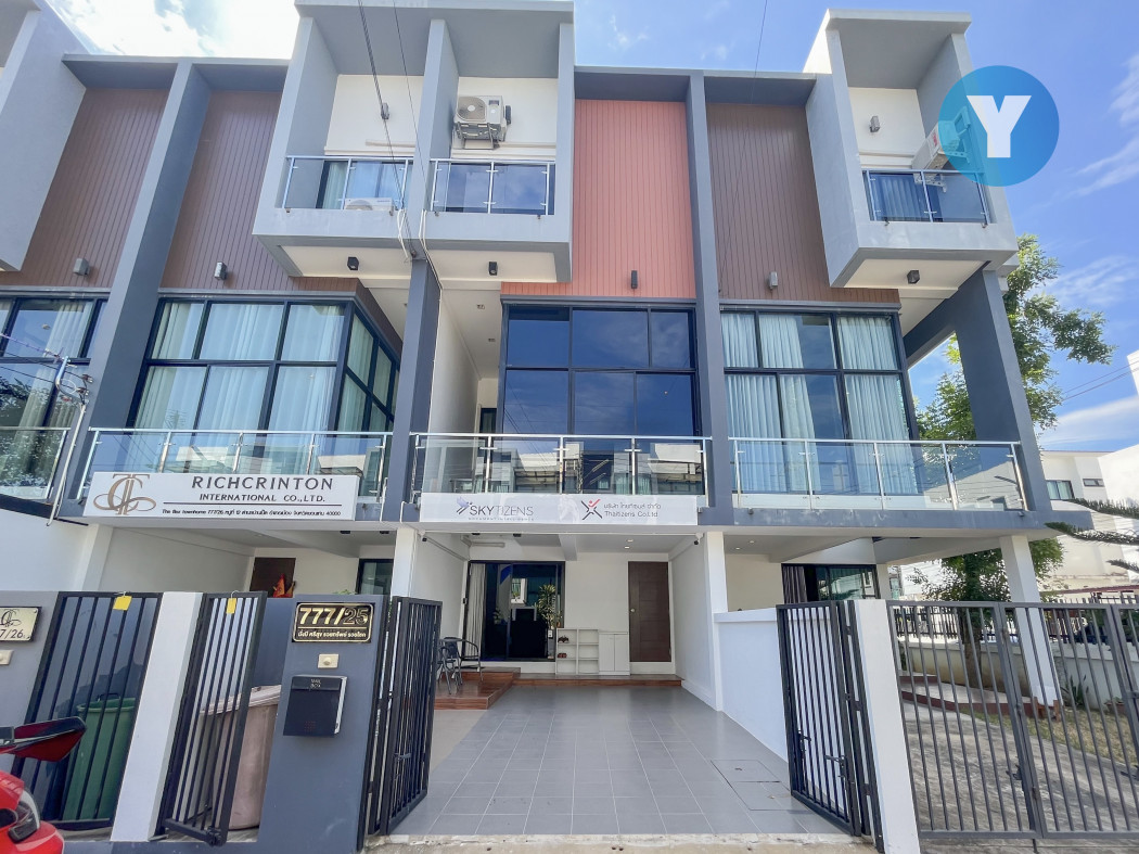 For SaleTownhouseKhon Kaen : The Flex Townhome, Bueng Nong Khot, Khon Kaen, with office equipment.