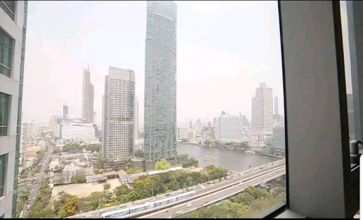 For RentCondoWongwianyai, Charoennakor : 🔥🔥Very large room, Chao Phraya River view, good price!!!! 🔥🔥 🎯Baan Sathorn Chaopraya ✅ 75 sq m., 18th floor (#IconSiam📌 )🔥🔥✨LINE : miragecondo ✅