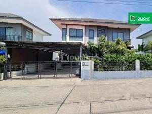 For SaleHousePathum Thani,Rangsit, Thammasat : Single house, The Trust Ville, Khlong Si Lam Luk Ka, 56.1 sq m, 170 sq m, 3 bedrooms, 3 bathrooms, price 4.3 million baht.