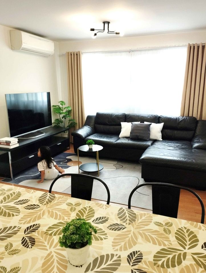 For RentCondoOnnut, Udomsuk : For rent, 2 bedrooms, 2 bathrooms, Lumpini Center Sukhumvit 77 On Nut, 57 sq m., 4th floor, fully furnished.