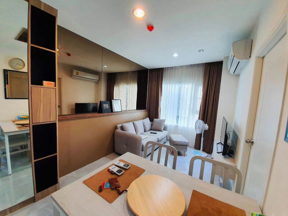 ให้เช่าคอนโดสมุทรปราการ สำโรง : คอนโด 2ห้องนอน ตกแต่งสวยๆ 48ตรม. Condo Aspire Erawan วิวสระชั้น7 เฟอร์ครบ