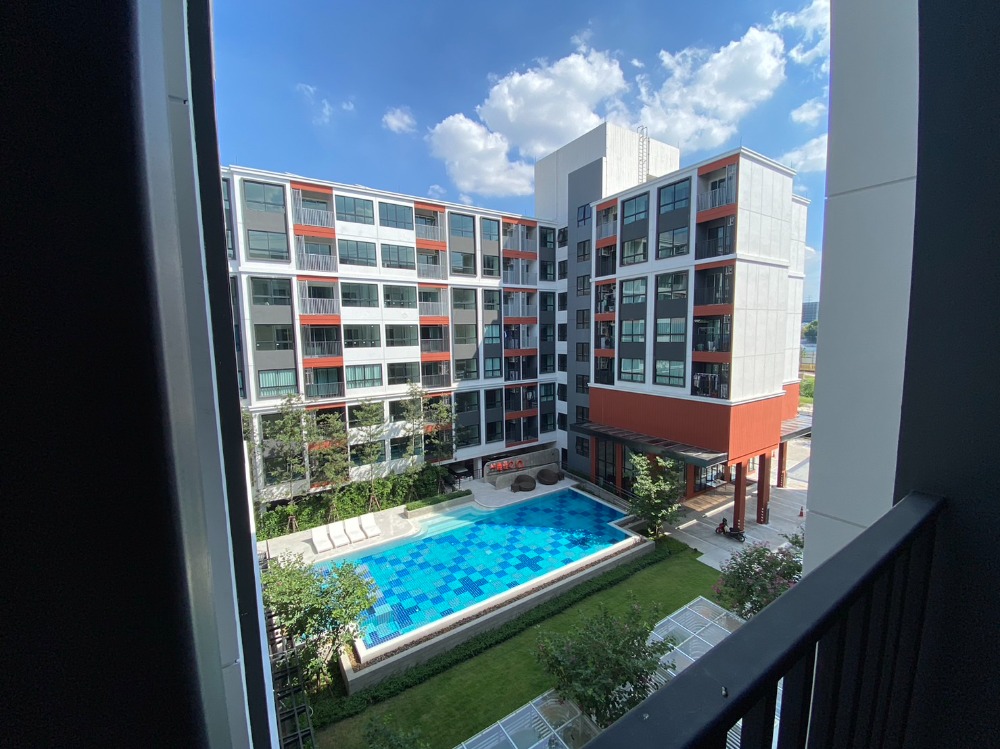 For SaleCondoRama9, Petchburi, RCA : ✔️** For sale **✔️1st hand ** Condo Niche Mono Rama 9, beautiful room, pool view, open and airy, fully furnished, ready to move in, good price 🆗