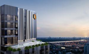 Sale DownCondoOnnut, Udomsuk : Condo down payment sale KnightBridge Space Sukhumvit-Rama 4 (KnightBridge Space Sukhumvit-Rama 4) near BTS Phra Khanong, Duo Space room.